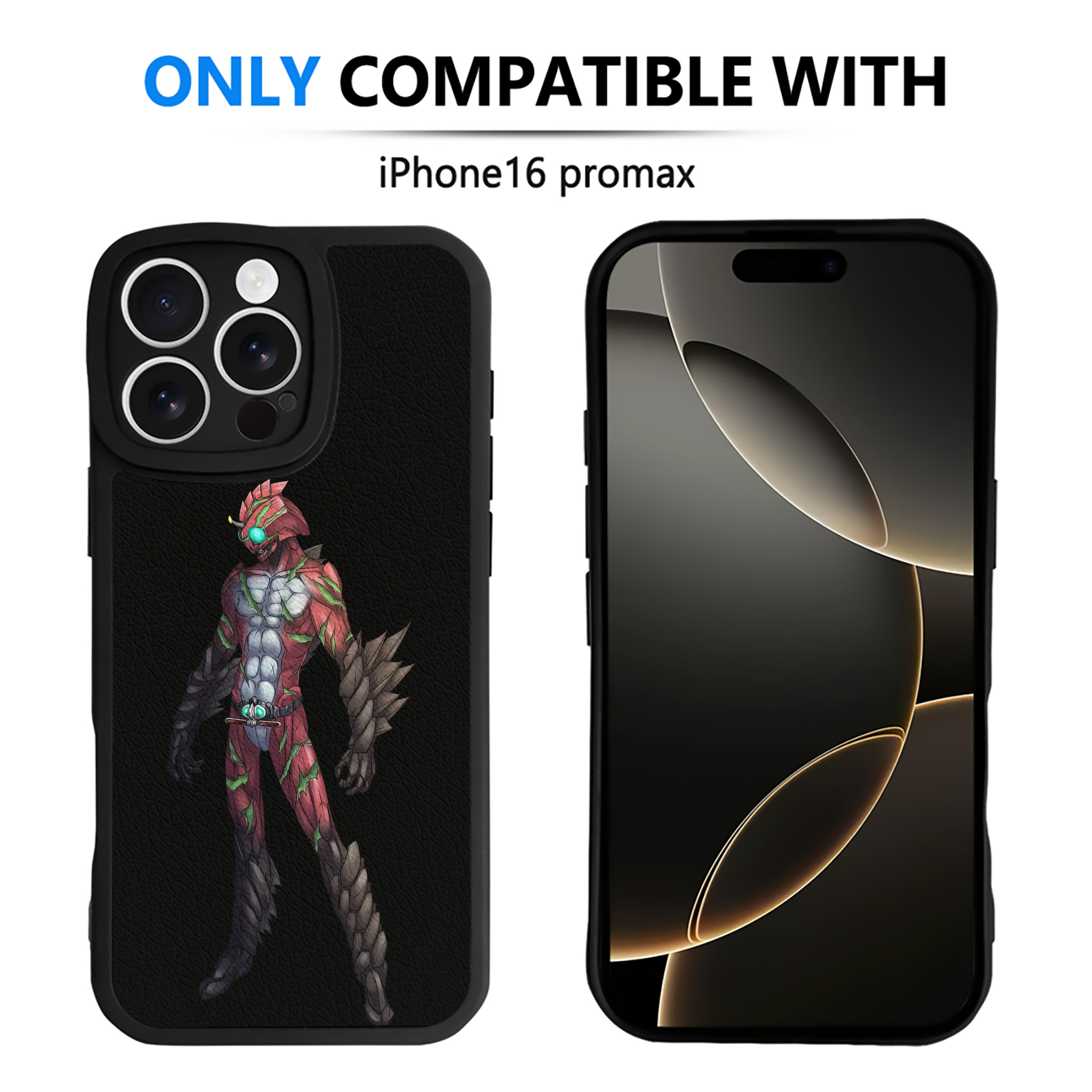 （画像用） ウルトラマン Ultraman 【iPhone 16シリーズ対応】シリコンスマホケース（レザー調） 材質：シリコン